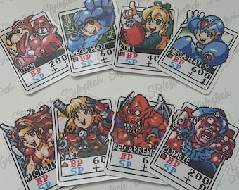 Street Fighter 2 | Card Fighters - set 10 | vinyl stickers | Laptop stickers | Game stickers