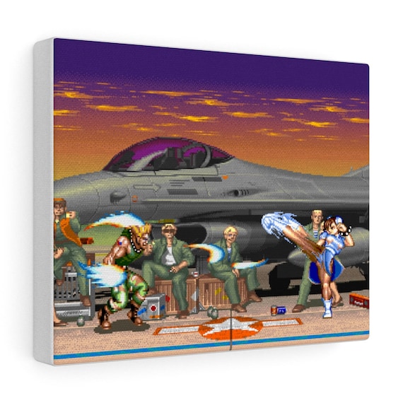 Street Fighter Ii Guile Defeated Poster