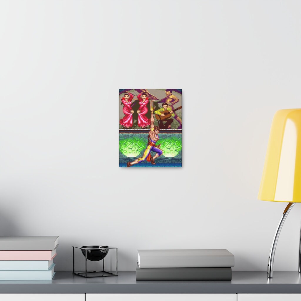 Cammy Street Fighter 2 Canvas Wrap Wall Art Game Room 