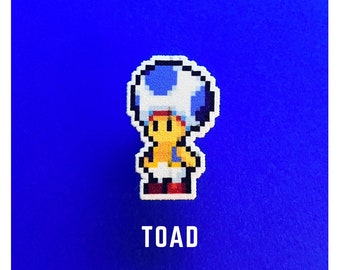 Toad Pin | Super Mario | Lanyard Pin | Gamer Pin | collectors Pin | Gameroom decor