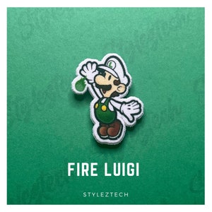 Fire Paper Luigi - Paper Mario Pin