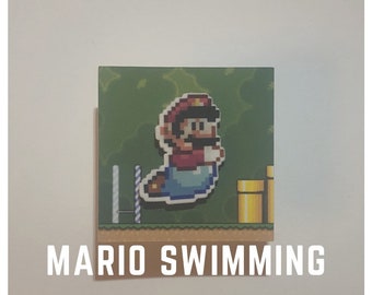 Mario Swimming- Super Mario World Pin