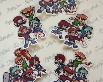 Scott Pilgrim Group sets - Scott Pilgrim VS. The World Stickers | laminate stickers | laptop stickers