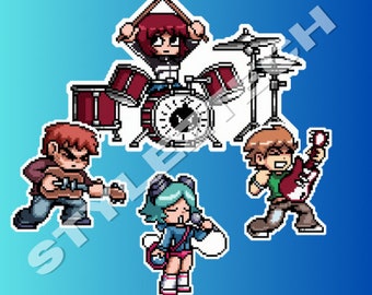 Scott Pilgrim Band - Scott Pilgrim VS. The World Stickers