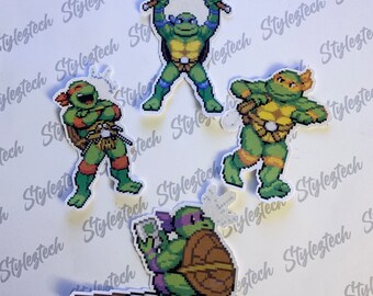 Slash Vinyl Sticker TMNT Ninja Turtles Skateboard Laptop Decal Classic 80s 