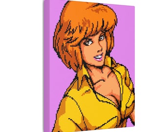 April O' Neal,  TMNT,  Turtles In Time,  Canvas Wrap