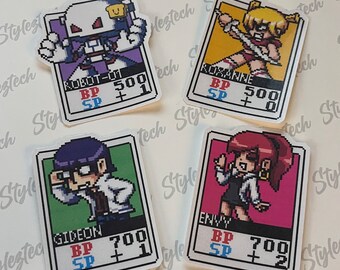 Scott Pilgrim VS. The World | Card Fighters - set 3 | vinyl stickers | Laptop stickers | Game stickers | card game