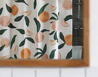Pfirsich Dusche Vorhang Pfirsich