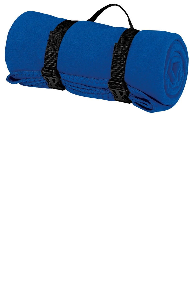 a blue yoga mat with straps on it