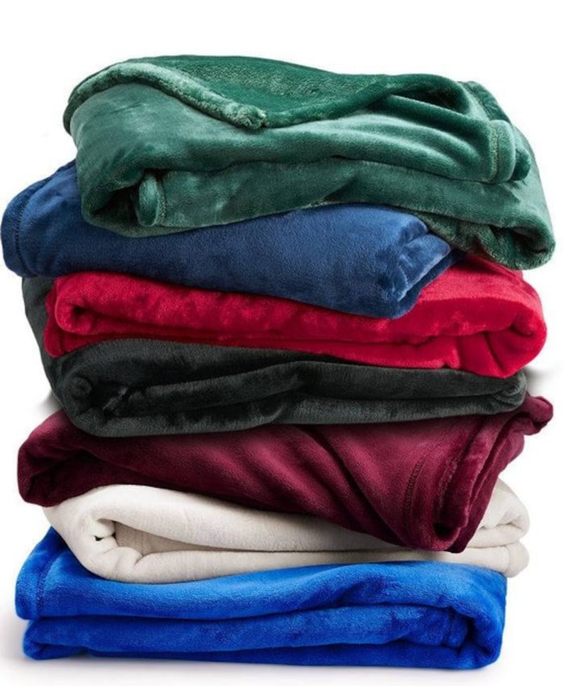 Personalized Fleece Blanket Embroidered Cuddle Blanket Etsy