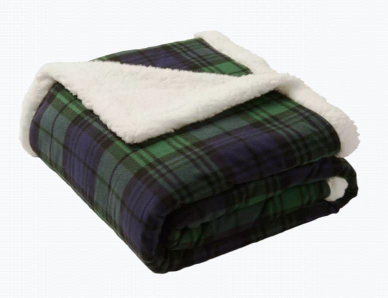 Personalized Monogram Sherpa Blanket - Custom Name Fleece Blanket - Monogrammed Throw Blanket - Housewarming Gift for Couple