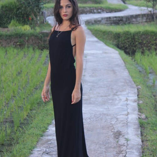 Black Dress Bamboo Dress Dinner 