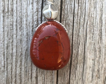 Red Jasper for Empowerment, Positivity & Healing 18 inch Cable Included