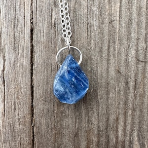 Kyanite Necklace to Balance Energies and Open Chakras.