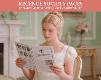 Folder over het Regency Society-schandaal, Geachte lezer, Aanpasbare tekst, MS Word-bestand