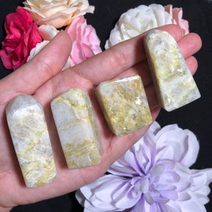 ULTRA Rare Golden Euphoralite Tower Point, YOU PICK! Crystal Point, Metaphysical Energy, Healing, Negative Ions