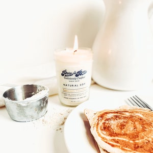 Maple Pancakes Candle scented candles breakfast gifts soy candles food gifts pancake candle food candles breakfast bar unique candles foodie