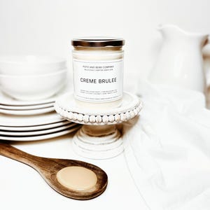 Creme Brûlée Candle bakery decor bakery gifts gifts for baker sweet candles soy candles scented candles farmhouse candles farmhouse kitchen image 4