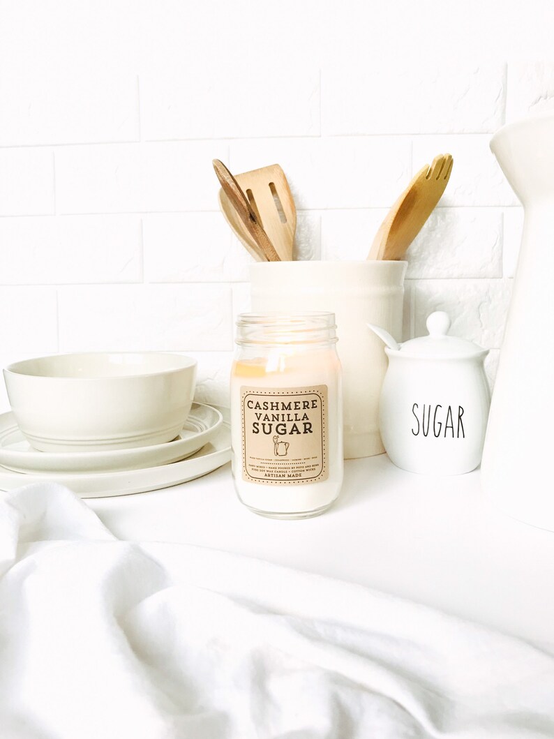 CASHMERE Scented Soy Wax Candle High End Candle Girlfriend Etsy