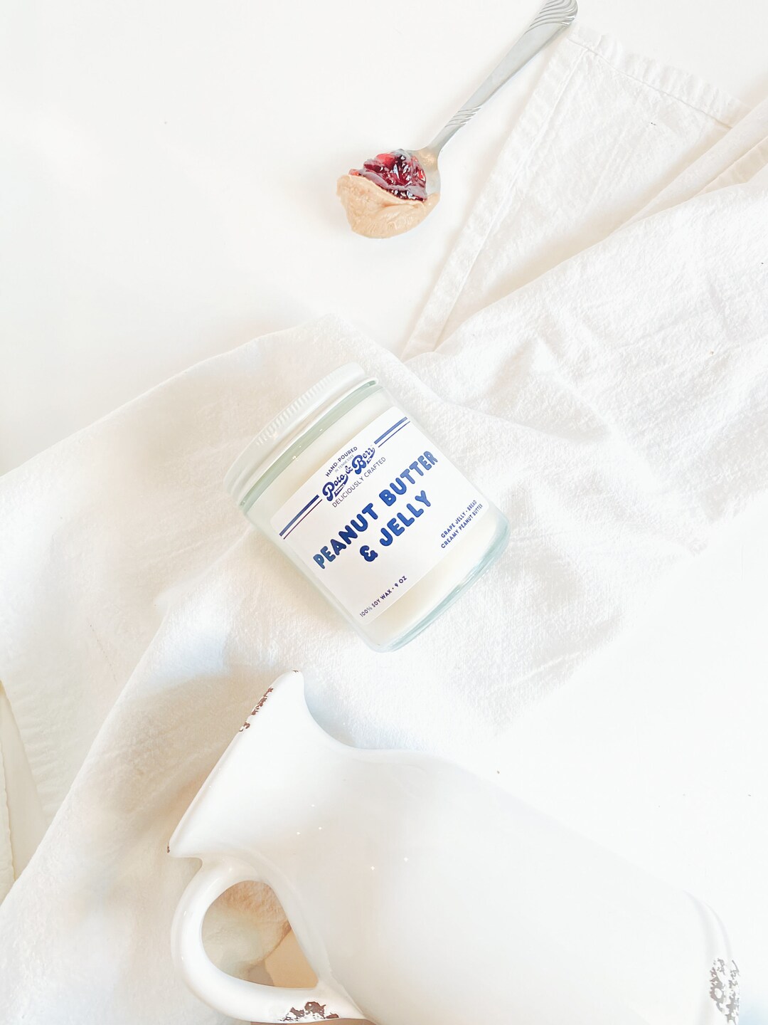 Peanut Butter and Jelly Soy Candle Nostalgic Gift Teacher Gifts Peanut