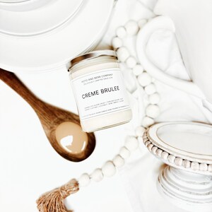 Creme Brûlée Candle bakery decor bakery gifts gifts for baker sweet candles soy candles scented candles farmhouse candles farmhouse kitchen image 2