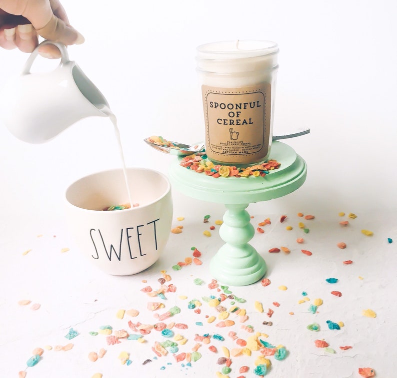 Fruity pebbles candle spoonful of cereal scented candles Etsy