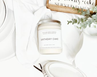 Birthday Cake Candle birthday gift candle birthday party decor cake candle scented candles birthday gifts birthday candles soy candles gifts