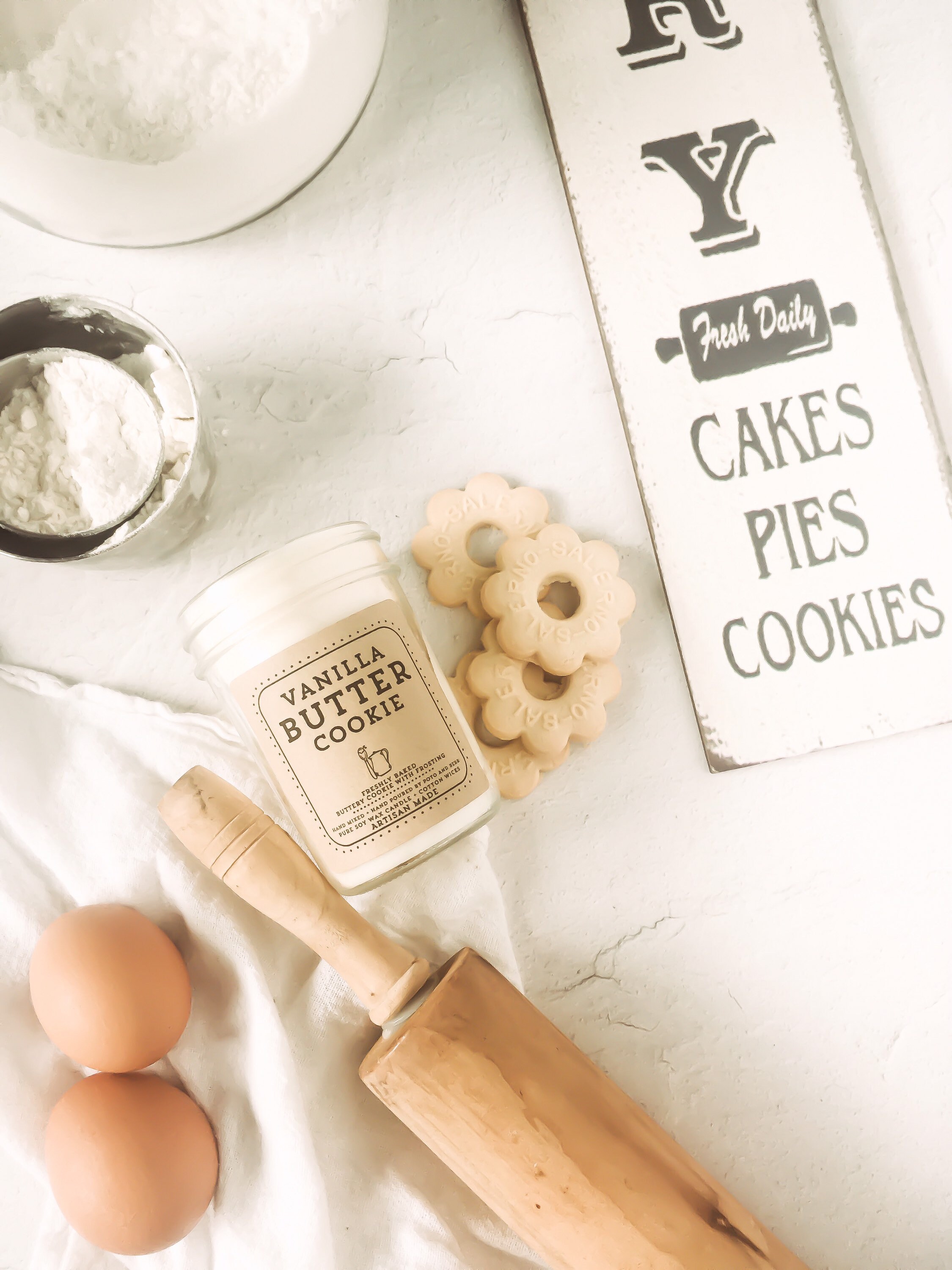 Vanilla butter cookie candle scented soy candle bakery home Etsy