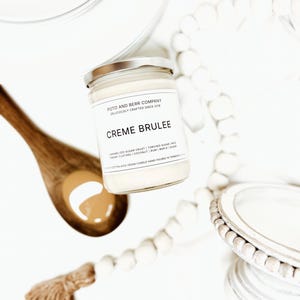 Creme Brûlée Candle bakery decor bakery gifts gifts for baker sweet candles soy candles scented candles farmhouse candles farmhouse kitchen image 3