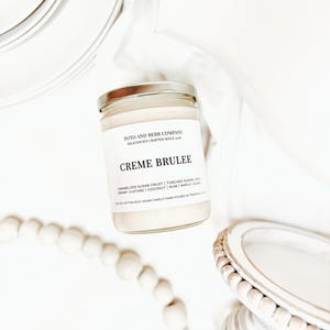 Creme Brûlée Candle bakery decor bakery gifts gifts for baker sweet candles soy candles scented candles farmhouse candles farmhouse kitchen image 7