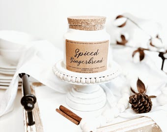 Gingerbread candle gingerbread man gingerbread house Christmas candles gingerbread cookie holiday candles winter candles holiday home decor