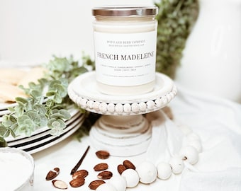 French madeleine candle gifts for baker scented candles foodie gifts bakery candle French bakery boulangerie candles gourmand candles candle