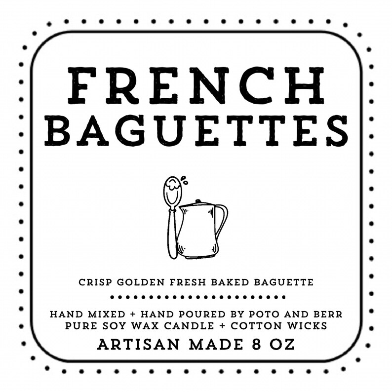French Baguettes Candle Best Smelling Candles Housewarming Etsy
