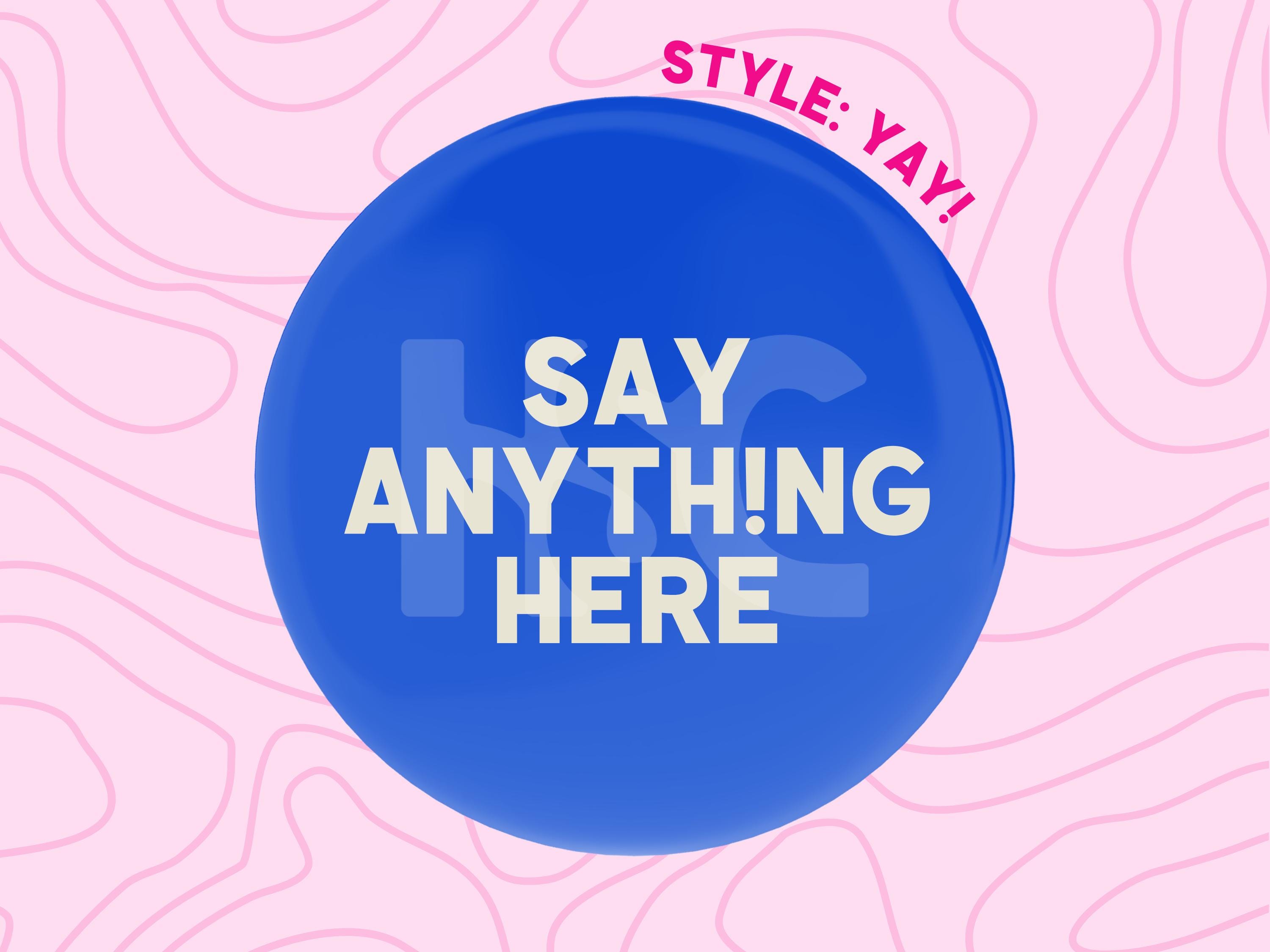 Yay Button Custom 3