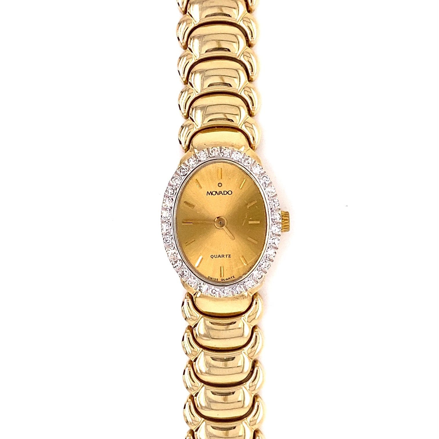 Vintage Movado 14K Yellow Gold Ladies Quartz Watch with Etsy