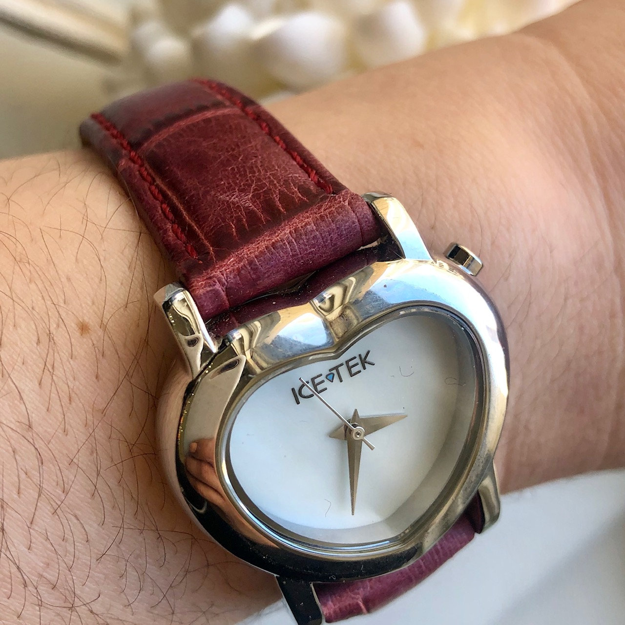 Ice tek diamond heart watch sale