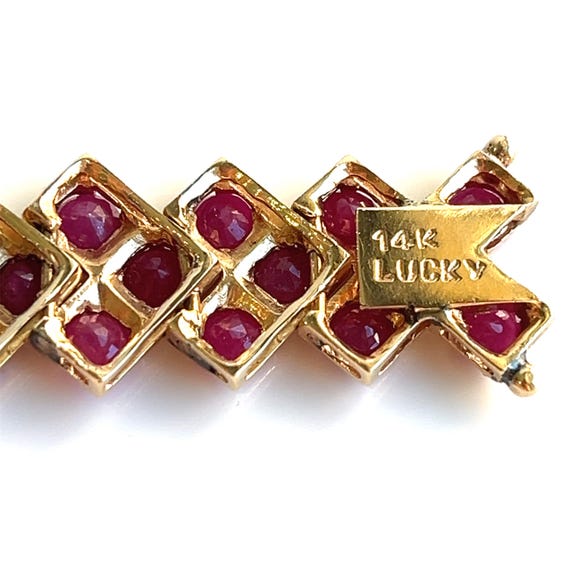 Retro-Style Natural Round Ruby APP. 6.00 CWT 14K … - image 9