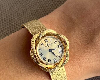 VicencE elegant diamond faced 14kt Gold vintage Italian watch with leather band. $_57.JPG?set_id=8800005007 main image 2