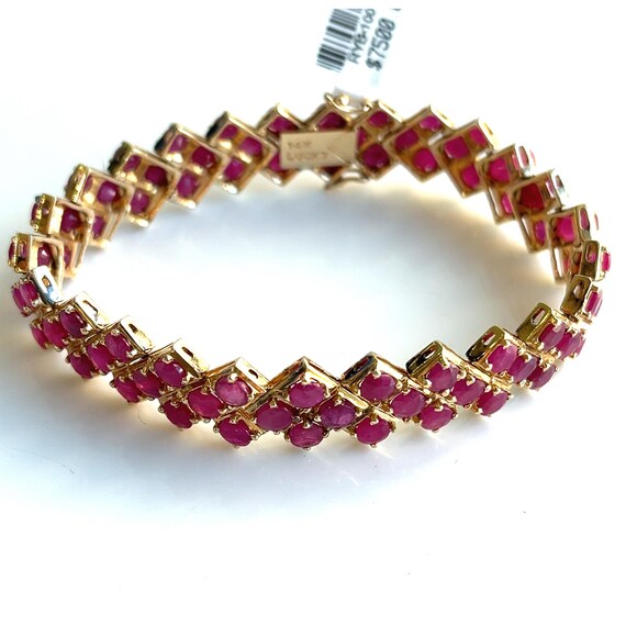 Retro-Style Natural Round Ruby APP. 6.00 CWT 14K … - image 5