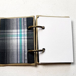 Supernatural 1:6 Miniature journal / notebook, &quot;Sam&#39;s French Mistake&quot;, handmade from a Sam Winchester Screen Accurate SHIRT AND JACKET
