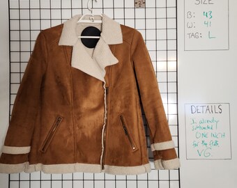 SPN Closet -  L 43" Donna's Faux Shearling Jacket, Donna not included. Off the rack, NOT from the show.  Excellent.
