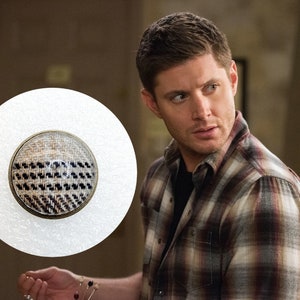 Supernatural Regarding Dean PIN made from an INCREDIBLY RARE screen Accurate Dean plaid. 16MM