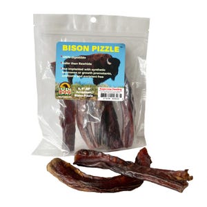 All-Natural Bison Bully Sticks: 6&quot; Dog Chews, USA Made, 5 Pack