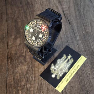 LED Watch! Circuit Board Clock Gift for PCB Engineers, STEM students, & Tech Nerds, Keep Time with analog wristwatch