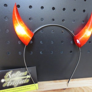 Light Up Teufel Hörner Kostüm Stirnband, LED Power Cute Demon Horn