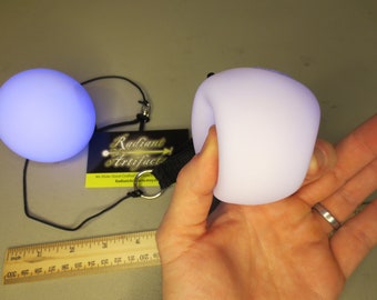 Squishy LED Poi Ball with Color-Changing Lights - Ideal for Dancing, Flow Arts, and Festival Performances