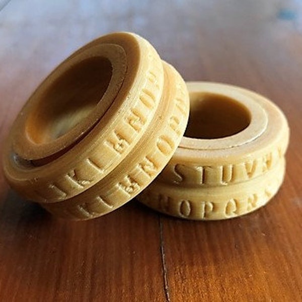 Classic Decoder Ring Caesar Cipher Secret Code Toy Novelty Educational Gift for Grade School Kid, decode Pair Rings