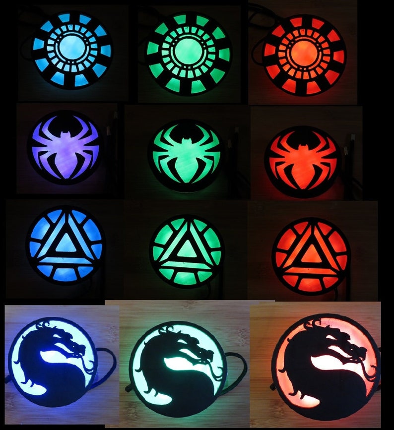 LED Medallion Wearable as Belt Buckle Necklace Strapon Etsy