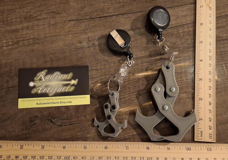 The Original Pocket Grapple! Novelty Mechanical Claw, Grappling Hook Fidget Toy! Fun EDC Keychain Gravity Hook Tool Stocking Stuffer! image 3