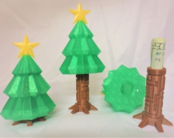 Christmas Tree Maze Puzzle Gift Box, Unique Ornament with Hidden Maze as gift or present wrapping for money, family Game Great for Kids